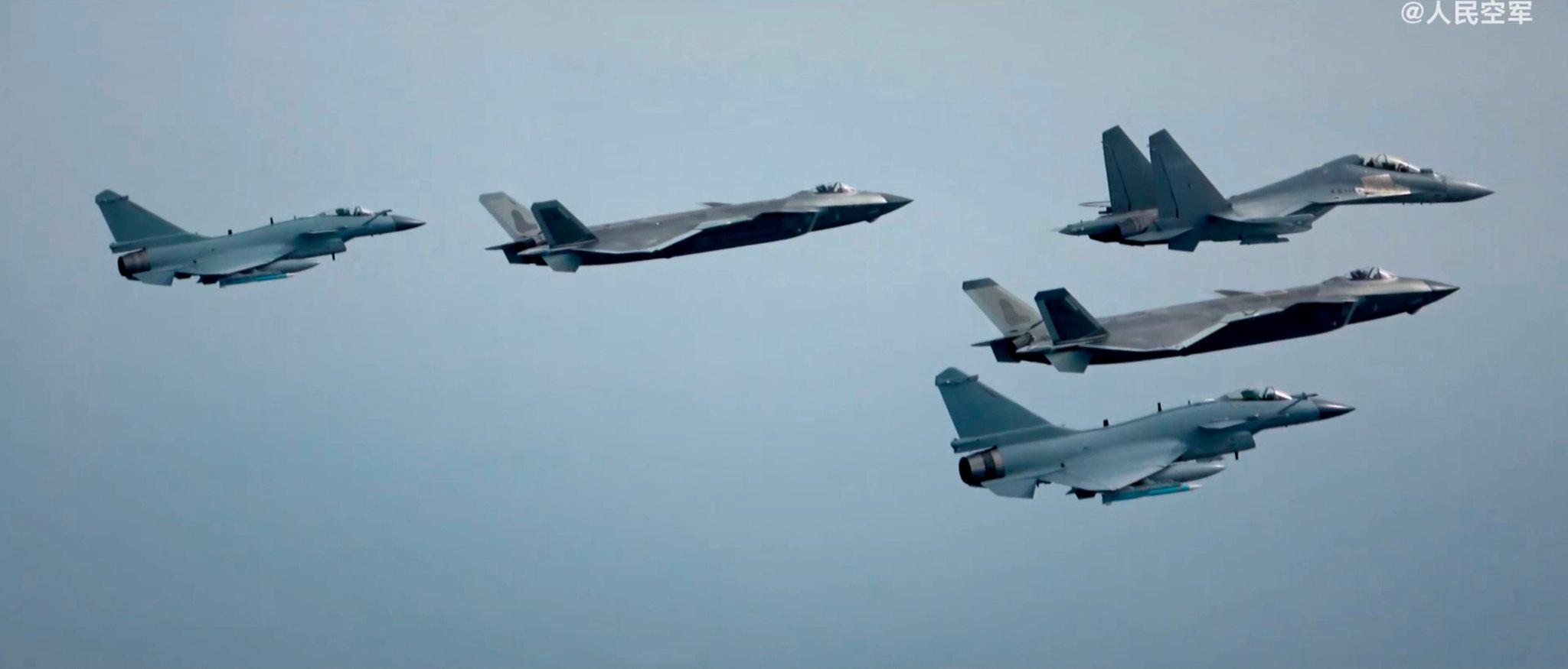 J-20, J-16, J-10C - China PLAAF